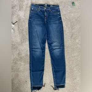 Size 25 7 for all mankind skinny jeans